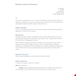 Consulting Proposal Template for Company Employees Strategy | TerrineSound example document template