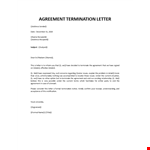 Agreement Cancellation Letter example document template
