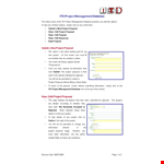 Itd Project Management Database example document template 