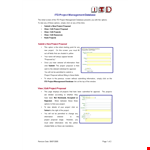Itd Project Management Database example document template