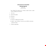 Formal Dinner Agenda example document template