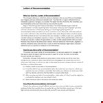 Recommendation Letter From An Employer To Employee example document template
