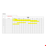 Grantt Chart Template - Create Efficient Work Plans | XYZ Company example document template