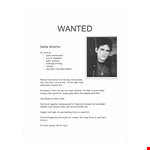 Customize a Wanted Poster Template - Easily Editable in Google Drive example document template 
