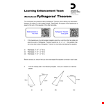 Pythagorean Theorem Learning Paper example document template