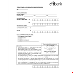 Cancellation Letter Template for Credit Card | Citibank Credit | CTR Optimization example document template 