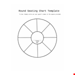 Round Seating Chart Template - Customize and Download example document template