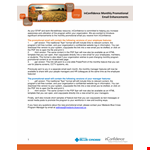 Inconfidence Monthly Promotional Email Enhancements example document template 