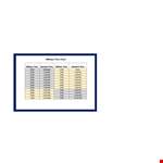 Military Time Chart Template - Standard and Convenient Military Time Conversion Chart example document template