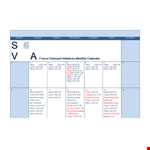 Office Outreach: Monthly Travel Calendar Template - Lunch Planning & More example document template
