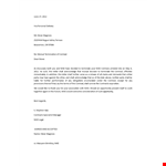 Free Termination Letter Template for Contracts | Shall & Steve | Magness example document template