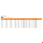 Project Tracking Template - Manage Multiple Projects with Ease example document template