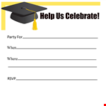 Custom Graduation Party Invitation Templates - Celebrate Where You're Headed! example document template