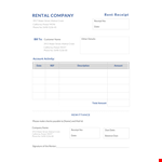 Rent Receipt Template for Street Properties - Water & Walnut example document template