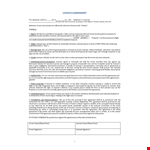 License Agreement Template | Protect your Property with a Solid Agreement example document template