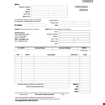 Printable Purchase Order Form Template example document template