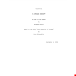 Download Our Screenplay Template for a Perfect Script | Carol & Richard's Scene example document template