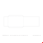 Customizable Envelope Template - Design Your Own example document template