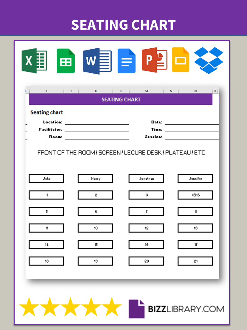 seating chart template