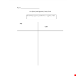 Pros and Cons Chart: A Comprehensive Comparison Against Alternatives example document template