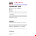 Status Report Template - Efficient Project Outline & Review example document template
