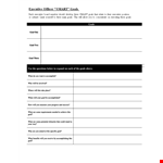 Executive Smart Goals Example example document template