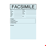 Download Fax Cover Sheet Template - Professional, Easy-to-Use example document template