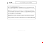 Temporary Employee Non Faculity Appointment Letter example document template