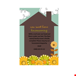 Housewarming Invitation Template - Discover the Perfect Way to Welcome Guests to Your New Home example document template