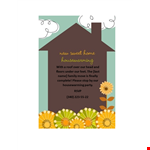 Housewarming Invitation Template - Discover the Perfect Way to Welcome Guests to Your New Home example document template 