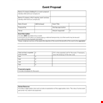 Event Proposal Template | Organize Your Next Event With Ease example document template