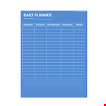 Download Our Free Daily Planner Template for Organized Living example document template