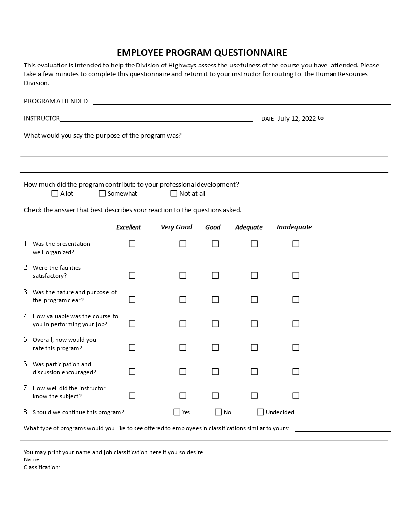 employee evaluation form Main Image employee evaluation form