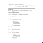 Professional Development Agenda Template example document template