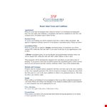 Get a Free Terms and Conditions Template - Protect Your Business with our Policy example document template