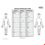 Spanish Body Chart - Comprehensive Visual Guide to the Human Body in Spanish example document template