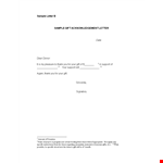Acknowledging Gift Received: Letter Template for Support - Sample Thank You example document template