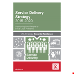 Service Delivery Strategy Template - Develop a Winning Service Delivery Strategy example document template