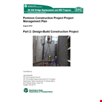 Construction Project Management Plan example document template 