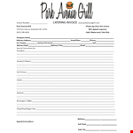 Free Catering Receipt Template example document template
