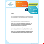Cleaning Company Letterhead Template Word example document template