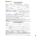 Leave of Absence Template | Request Employee Medical Leave example document template 