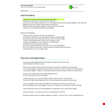 Cash Flow Guidance Example example document template