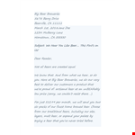 Sales Letter Template for Breweries example document template