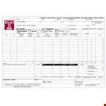 Track Your Employee Travel Expenses with Our Convenient Expense Report Template example document template