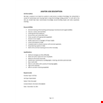  Janitor Job Description example document template