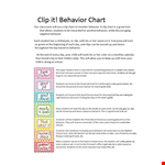Daily Behavior Chart Template example document template