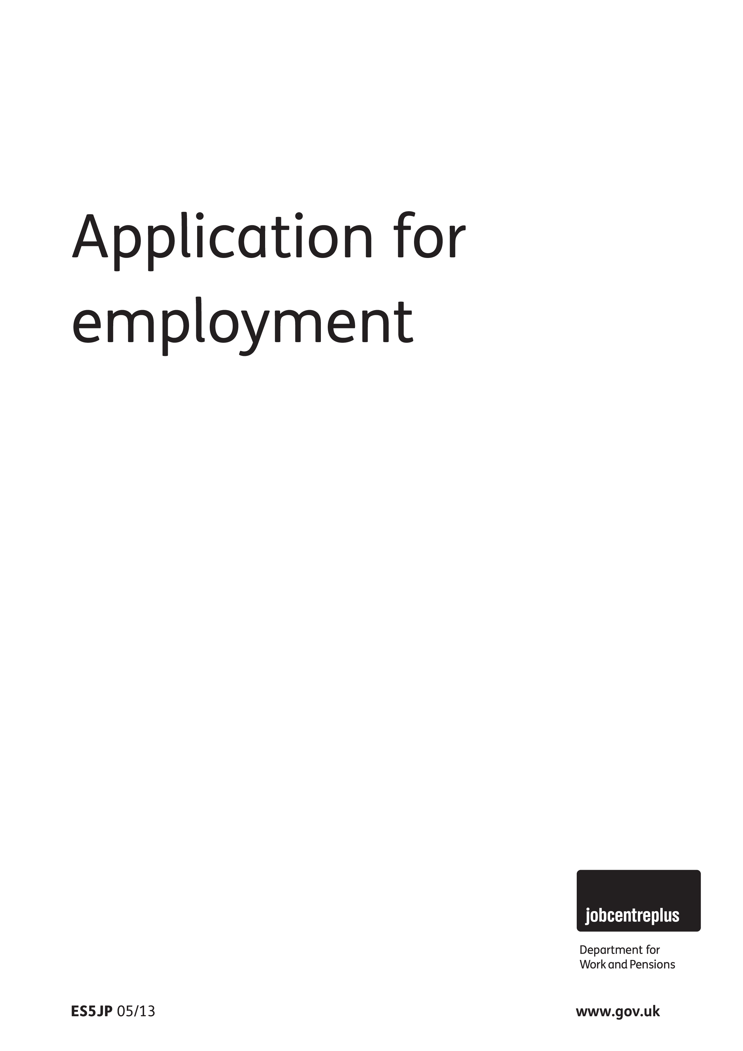 Download Free Job Application Template In Pdf Format For Employers Download Free Job Application Template In Pdf Format For Employers