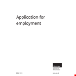 Download Free Job Application Template in PDF Format for Employers - Fill Out the Details Section example document template