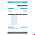 Cleaning Quotation Template - Create, Company & Calculate Quotes | France example document template